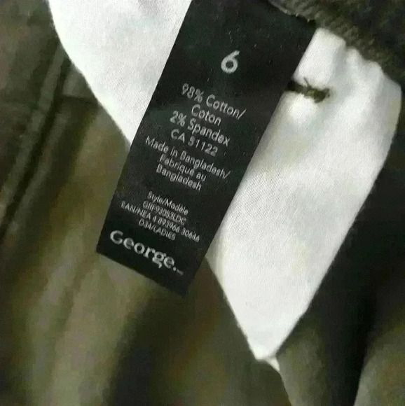 George sexy party casual corduroy button front  skirt S6 - Picture 6 of 6